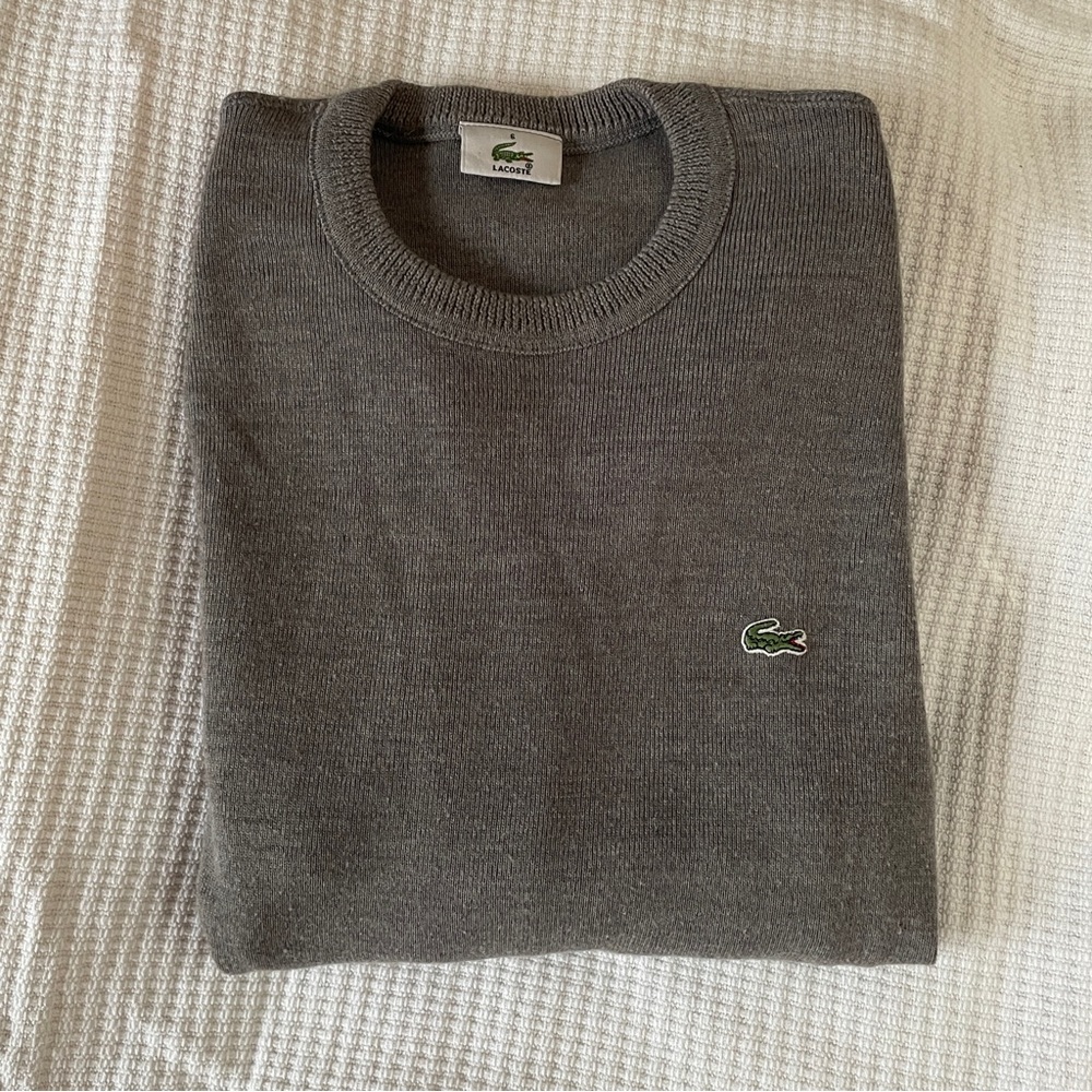 LACOSTE gray sweater